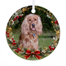 Kerstkrans Aangepaste Foto van Huisdier