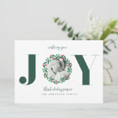 Kerstkrans Aankondiging Geboorte Nieuw Baby'tje (Staand voorkant)