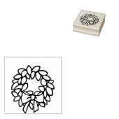 Kerstkrans Art Stamp Rubberstempel (Gestempeld)