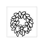 Kerstkrans Art Stamp Rubberstempel (Afrduk)