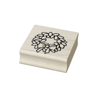 Kerstkrans Art Stamp Rubberstempel