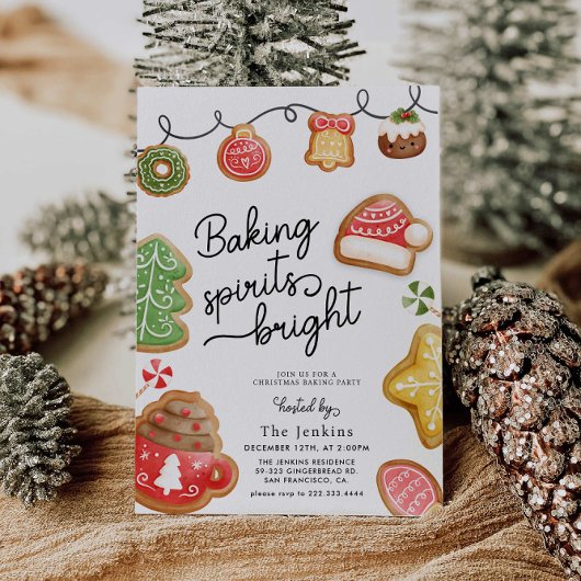 Kerstkrans Bakfeest Uitnodiging
