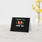Kerstkrans bakteam | kerstman van koekdeeg kaart (Gele Bloem)