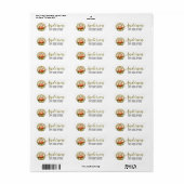 Kerstkrans Beer Retouradreslabel Etiket (Full Sheet)