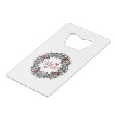 Kerstkrans BELIEVE Typografie Creditkaart Flessenopener