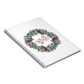 Kerstkrans BELIEVE Typografie Notitieboek (Rechterzijde)