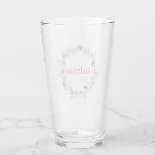 Kerstkrans bewerkbare glas (Achterkant)