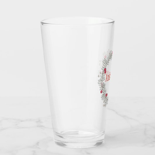 Kerstkrans bewerkbare glas (Rechts)