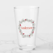 Kerstkrans bewerkbare glas (Voorkant)