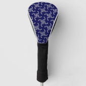Kerstkrans Blauw, Kerst Decoratie, Kerstmis Golfheadcover (Voorkant)