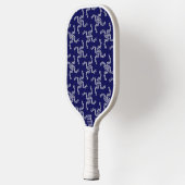 Kerstkrans Blauw, Kerst Decoratie, Kerstmis Pickleball Paddle (Links)