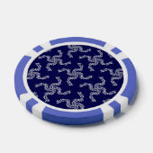 Kerstkrans Blauw, Kerst Decoratie, Kerstmis Poker Chips (Enkel)