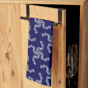 Kerstkrans Blauw, Kerst Decoratie, Kerstmis Theedoek