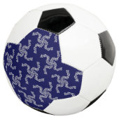 Kerstkrans Blauw, Kerst Decoratie, Kerstmis Voetbal (Drie kwart)