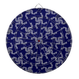 Kerstkrans Blauw, Kerst Decoratie, Xmas Dartbord