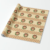 Kerstkrans Brei Cadeaupapier (Uitgerold)