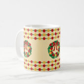 Kerstkrans Breien Koffiemok (Voorkant links)