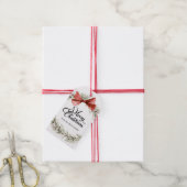 Kerstkrans Cadeaulabel (Met Touw)