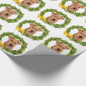 Kerstkrans Cadeaupapier (Hoek)