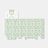 Kerstkrans Candy Cane Bow | Monogram bruiloft Bedankdoosjes (Uitgevouwen)