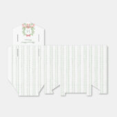 Kerstkrans Candy Cane Bow | Monogram bruiloft Bedankdoosjes (Uitgevouwen)