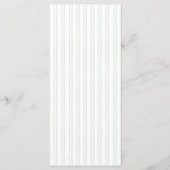 Kerstkrans Candy Cane Bow Monogram Bruiloft Menu (Achterkant)