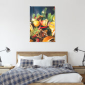 Kerstkrans Canvas Afdruk (Insitu (Slaapkamer))
