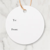 Kerstkrans Cirkels Gift Tags Bedankjes Labels (Achterkant)