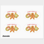 Kerstkrans Cookies Stickers (Vel)