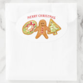 Kerstkrans Cookies Stickers (Tas)