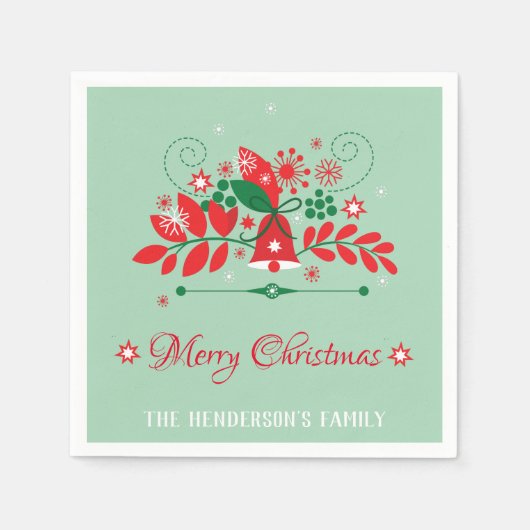 Kerstkrans decoratie servet (Voorkant)