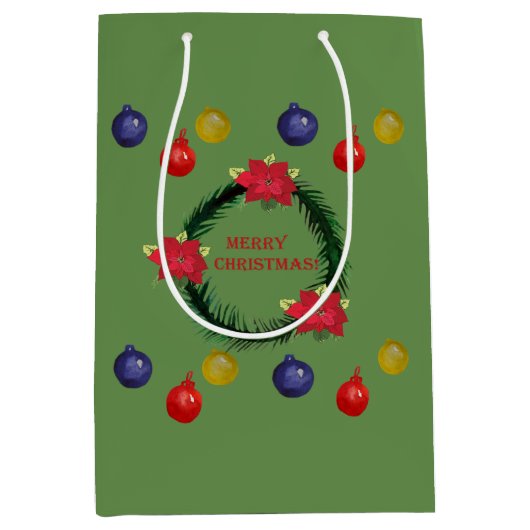 Kerstkrans decoratieve cadeautas (Voorkant)