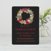 Kerstkrans Elegant chic Kaart (Staand voorkant)