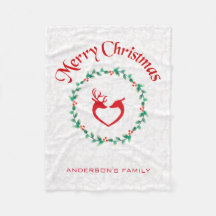 Kerstkrans en herten