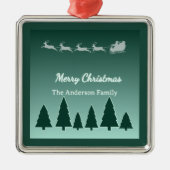 Kerstkrans Familie Ornament Gloeit (Voorkant)