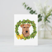 Kerstkrans Feestdagenkaart (Staand voorkant)