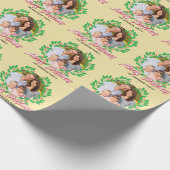 Kerstkrans Fotovakantie Cadeaupapier (Hoek)