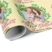 Kerstkrans Fotovakantie Cadeaupapier (Rol Hoek)