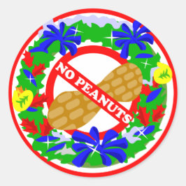 Kerstkrans Geen Pinda Stickers