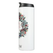 Kerstkrans GELLOOF Typografie monogram Thermosbeker (Geroteerd rechts)