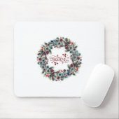 Kerstkrans GELOVEN Typografie Muismat (Met muis)