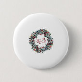 Kerstkrans GELOVEN Typografie Ronde Button 5,7 Cm (Voorkant)