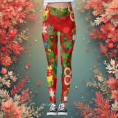 Kerstkrans Gemberkoek Kerst Leggings