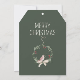 Kerstkrans gepersonaliseerde vakantie feestdagenkaart