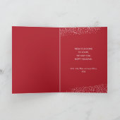 Kerstkrans gevouwen feestdagen kaart (Binnen)