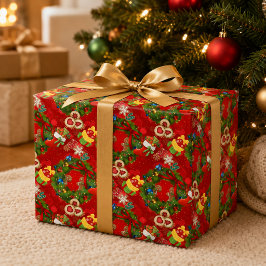 Kerstkrans Gingersnap Kerstmis Inpakpapier