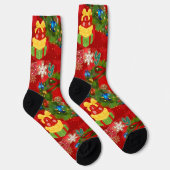 Kerstkrans Gingersnap Premium Crew Sock Sokken (Rechts)