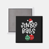 Kerstkrans Grappige Bijpassende Koppel Kastanjes Magneet (Voorkant / Achterkant)