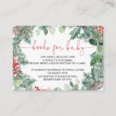 Kerstkrans Groen Boek voor Baby Kaart (Voorkant)