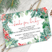 Kerstkrans Groen Boek voor Baby Kaart